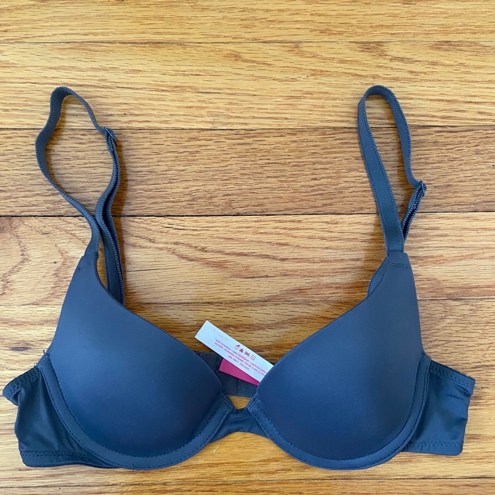 Gray Push Up Bra